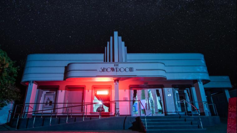 The Showroom cinema at night