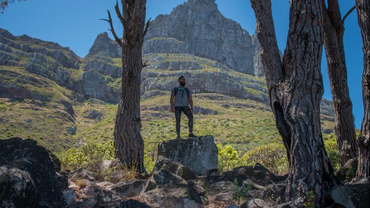 Meet the hiker leading children down the path to safety