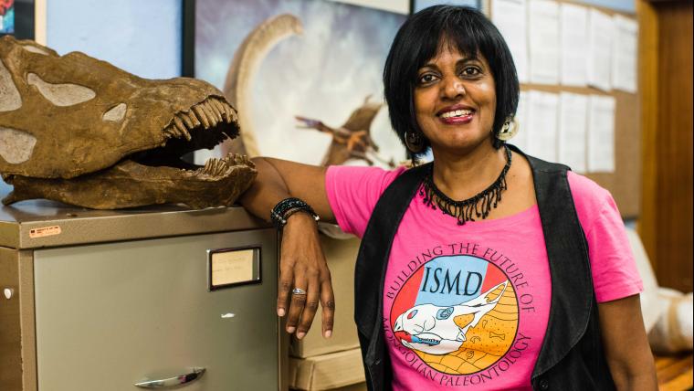 She discovered a new species of dinosaur. Now she’s unearthing a future for young scientists