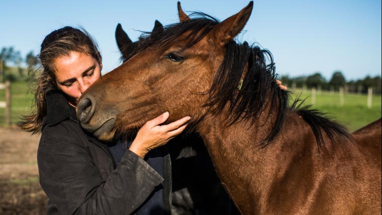 Woman with horse