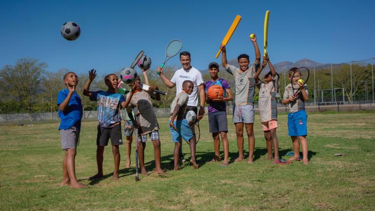 Empowering kids with upcycled sports gear