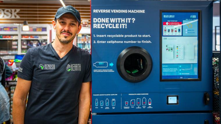 His vending machines get people to recycle