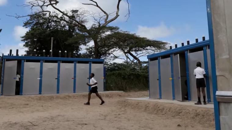 Beautiful News-School boys amongst ablution facilities