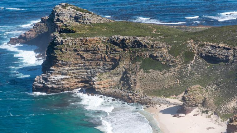 cliffs and the ocean.