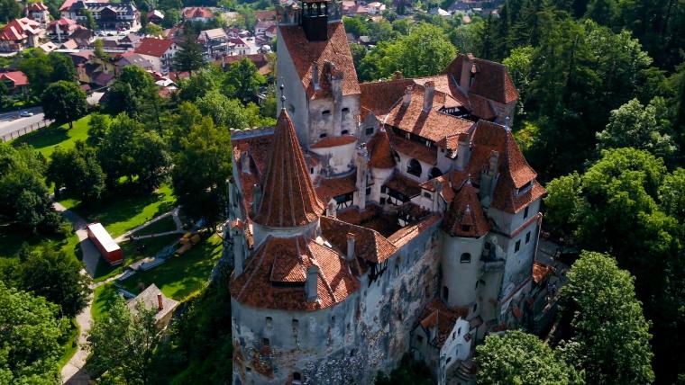 Beautiful News - Aerial shot of historical Transylvanian architecture