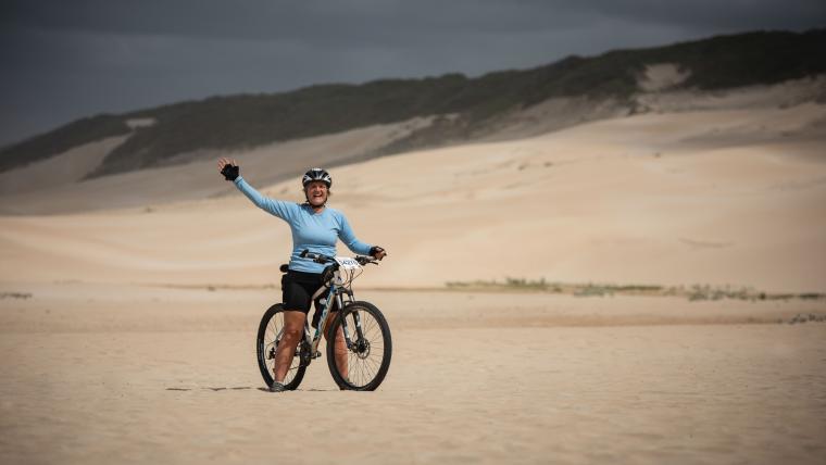 Woman on a bicycle