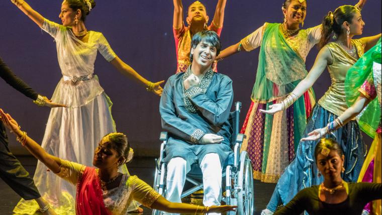 muscular dystrophy did not make Ahneesh give up from his passion of Bollywood dance.
